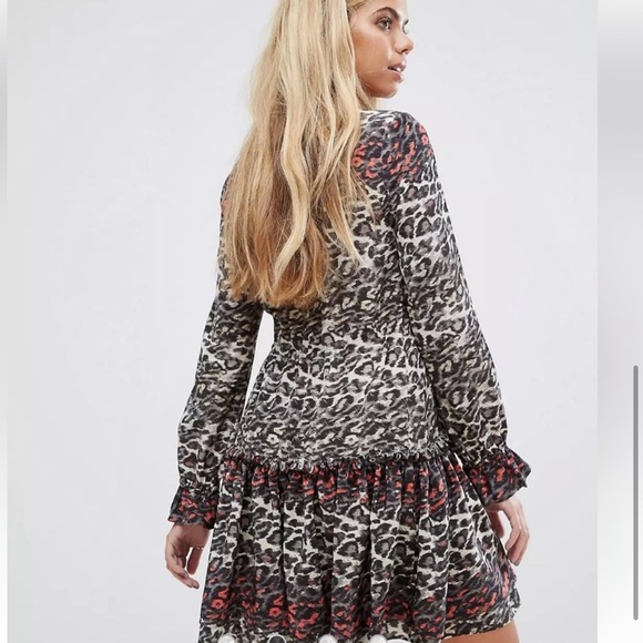 All Saints | Alia Juba Leopard Print Dress - Picture 3 of 16